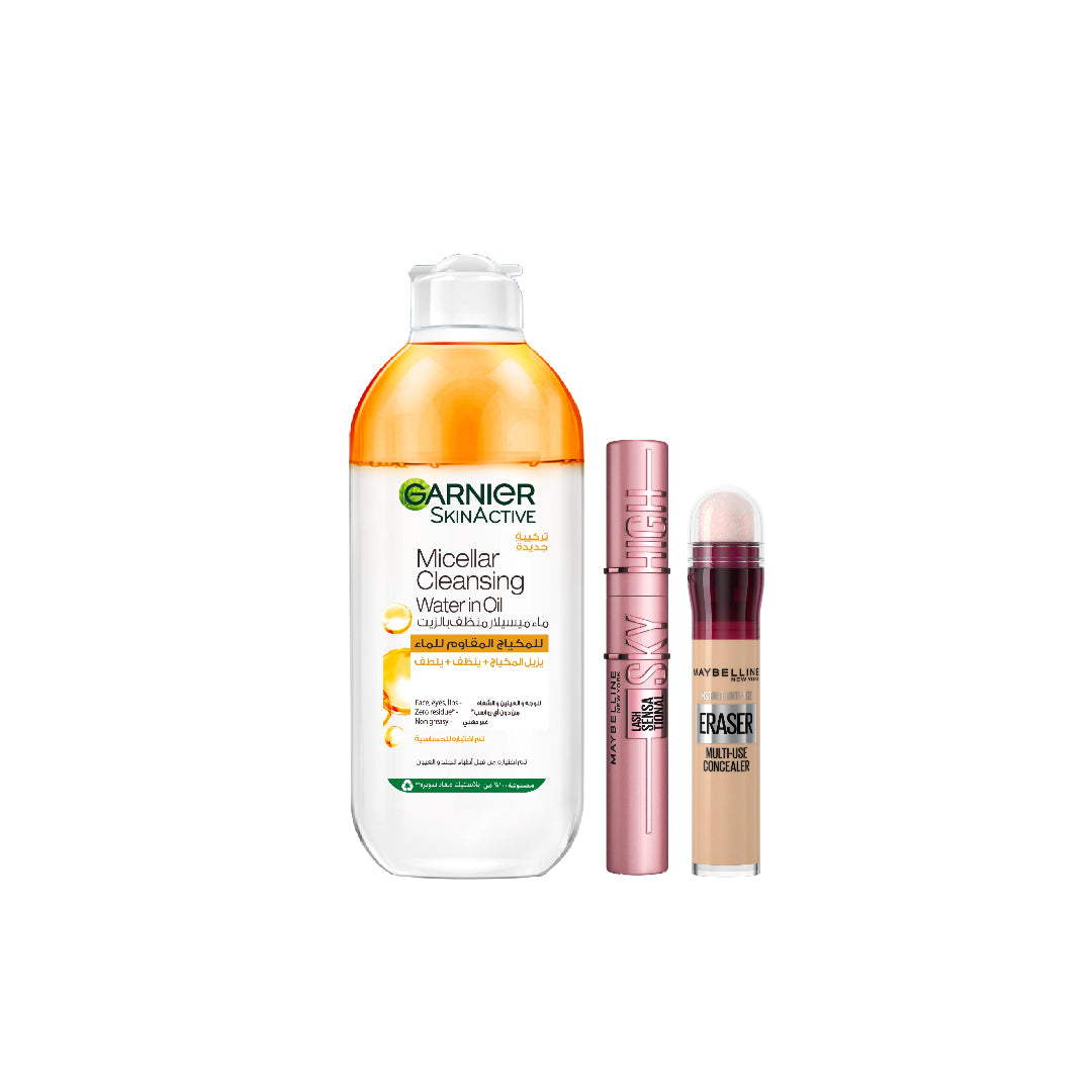 Sky High Mascara + Instant Age Rewind + Micellar Water Oil Infused 400 ML At 20% OFF