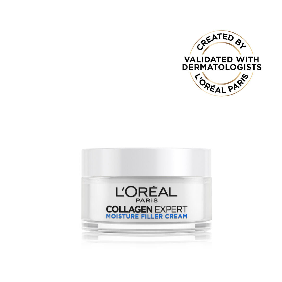 L’Oréal Collagen Expert cream 50ml with collagen peptides and glycerin for firming and hydration