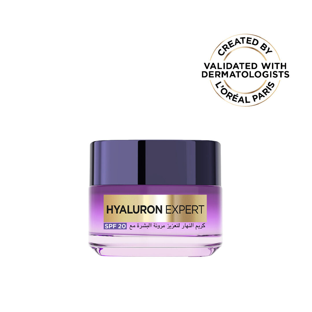 L’Oréal Hyaluron Expert day cream SPF20 50ml with hyaluronic acid for hydration and fine lines