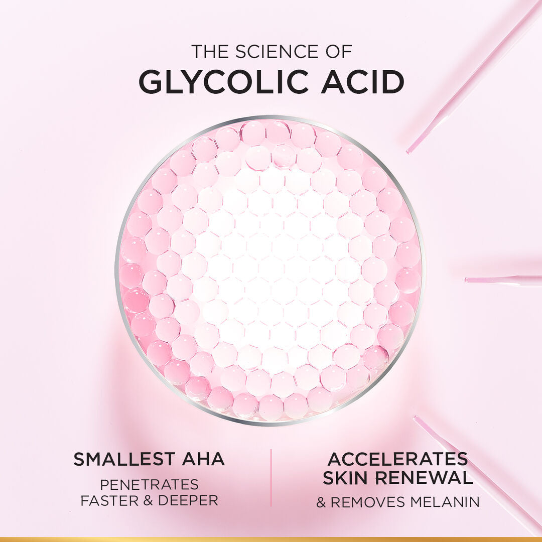 L’Oréal Glycolic Bright peeling toner 5% glycolic acid 128ml for dark spots and glow