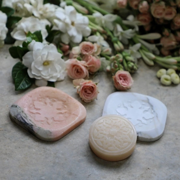 Senteurs D'ORient Marble Soap Plate Pink