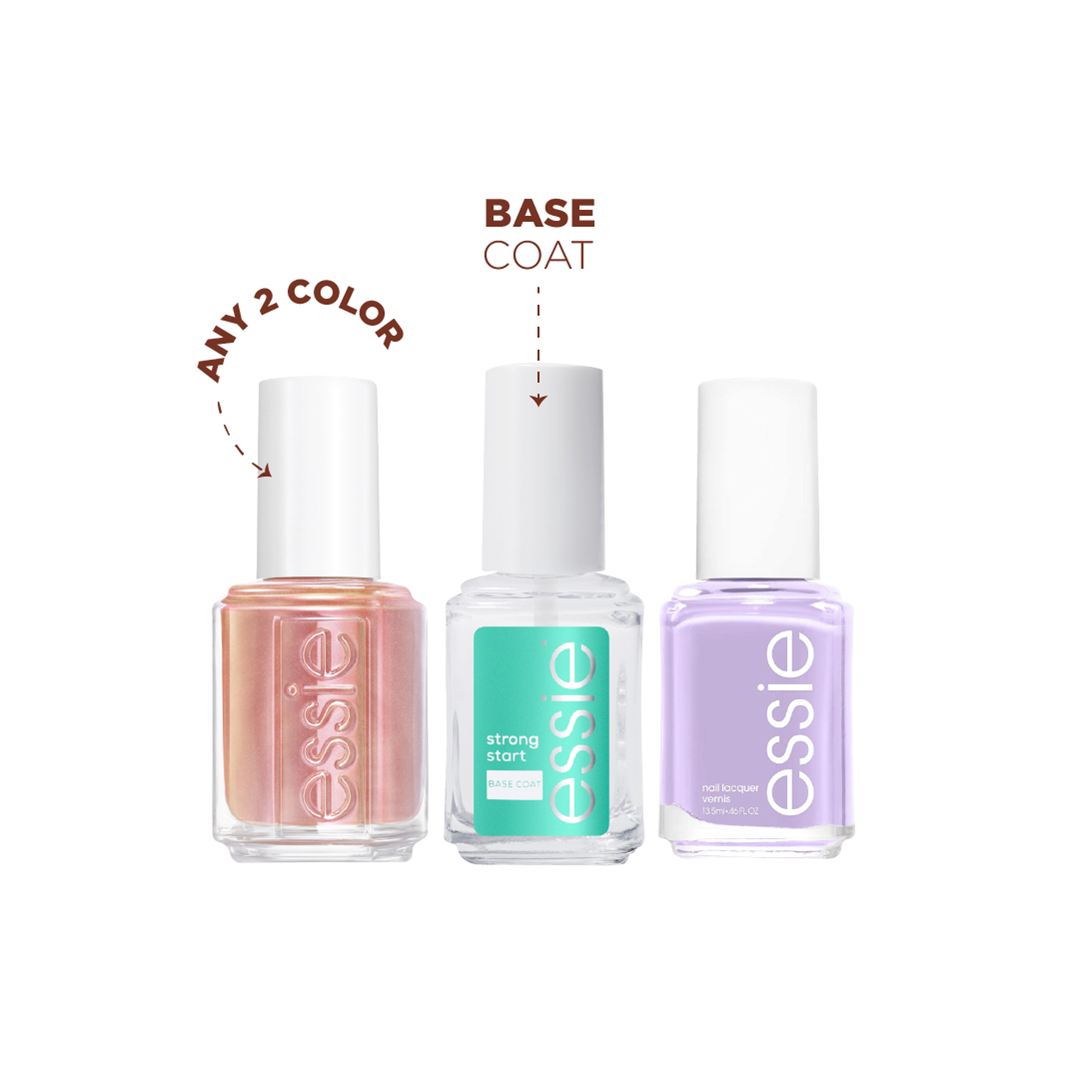 2x Nail Color With Base Coat At 30% OFF