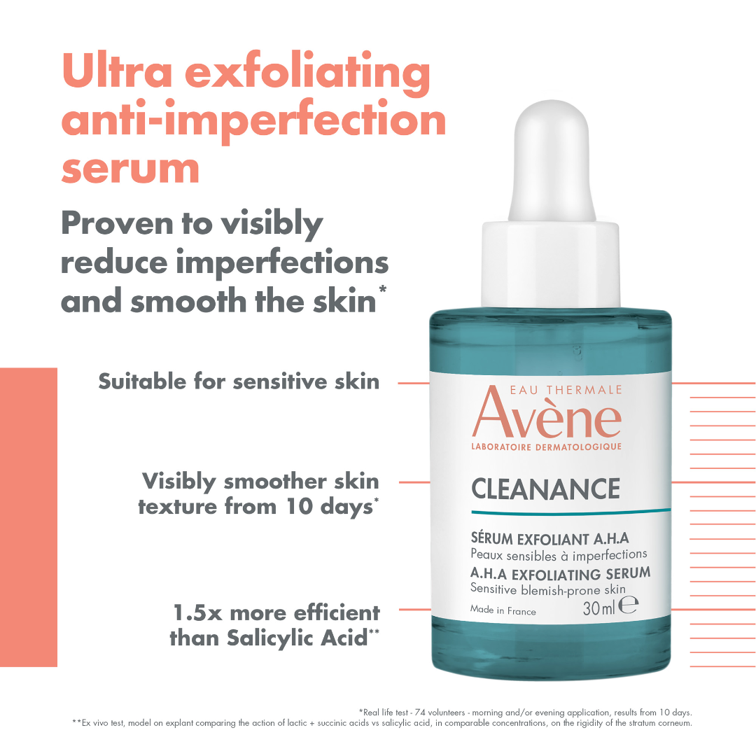 Avène Cleanance AHA Exfoliating Serum Benefits