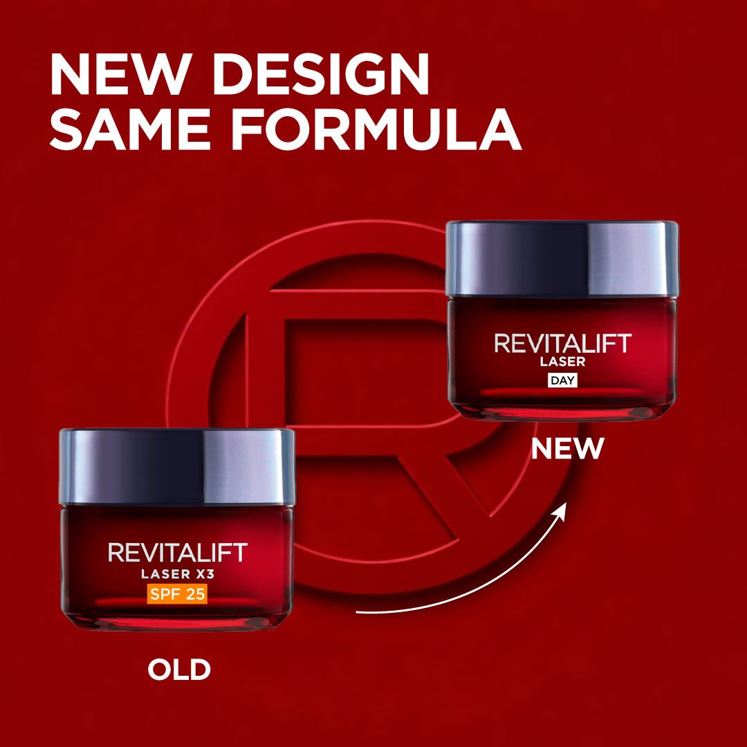 Revitalift Laser X3 Triple Action Anti-Aging Day Cream, firm skin, and Brighten Complexion, SPF 25, 50ml