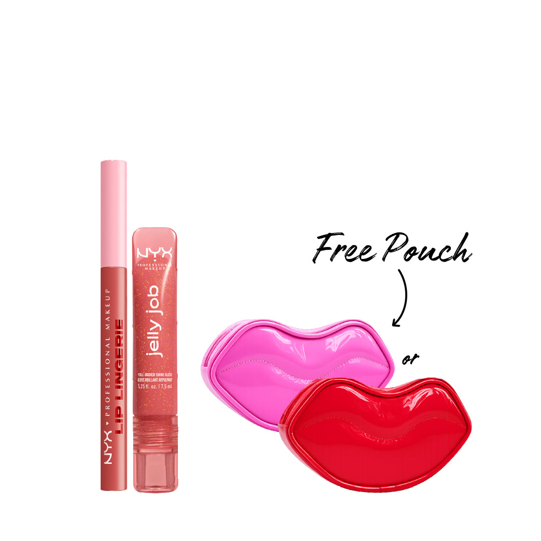 Lingerie Lip Liner  + Jelly Job Gloss + FREE Pouch