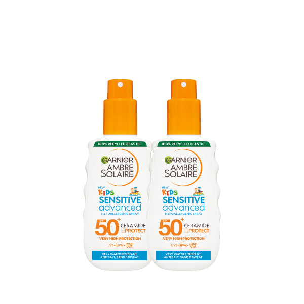 Garnier 2x Sensitive Advanced Sunscreen Spray for Kids + Ceramide Protect Sunscreen Spray For Kids 150 ML