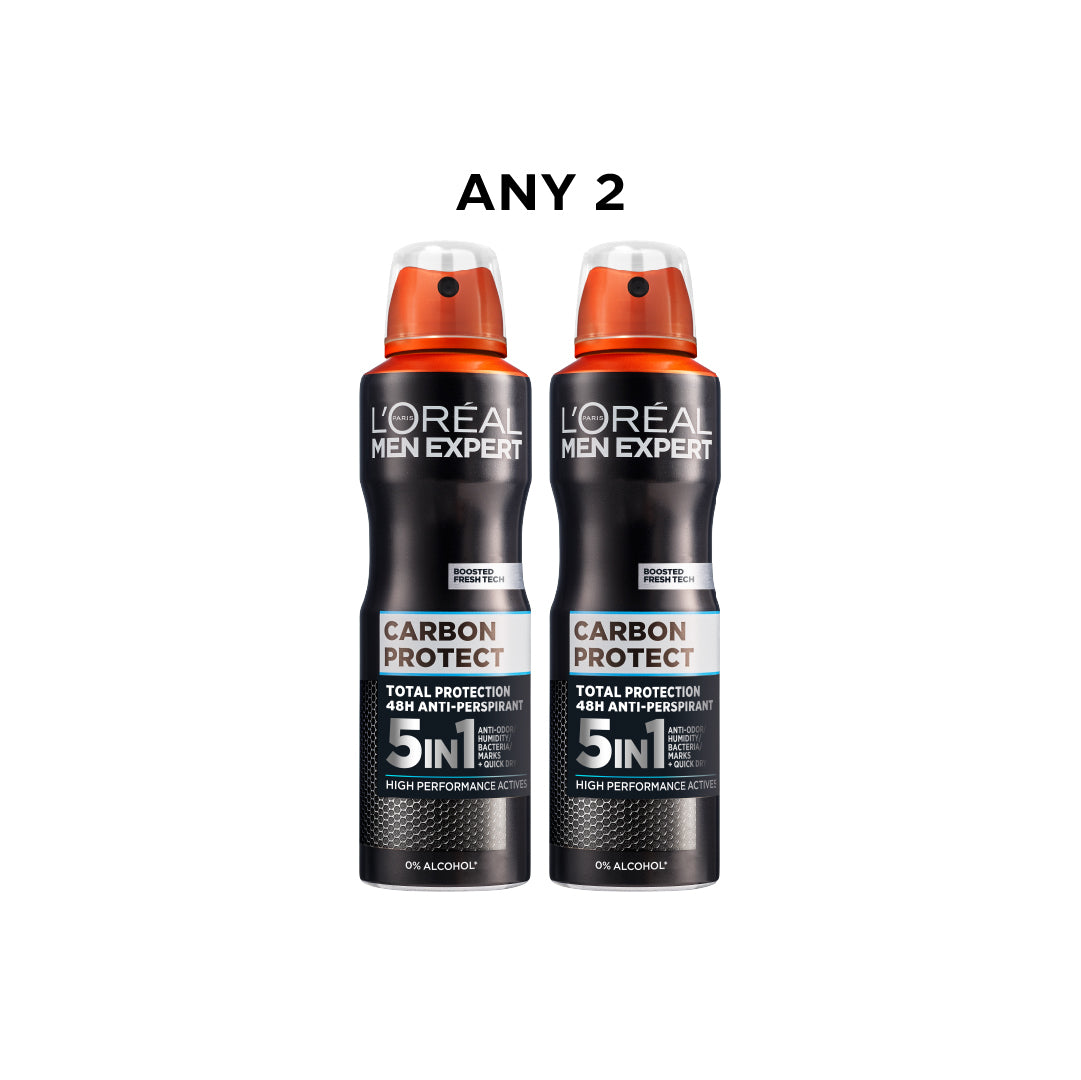 2x Men Expert Deodorant Spray At 20% OFF