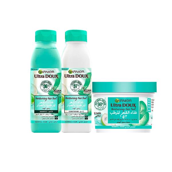 Garnier Ultra Doux Hair Food Shampoo + Hair Food Conditioner + Mask At 20% OFF | Loolia Closet