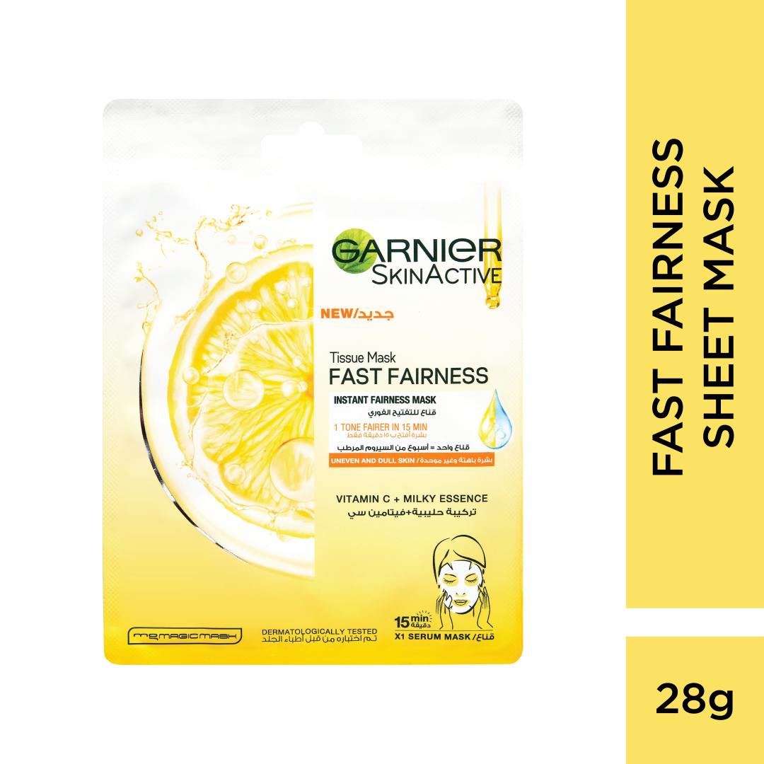 Garnier - Fast Fairness Tissue Mask For uneven & Dull Skin