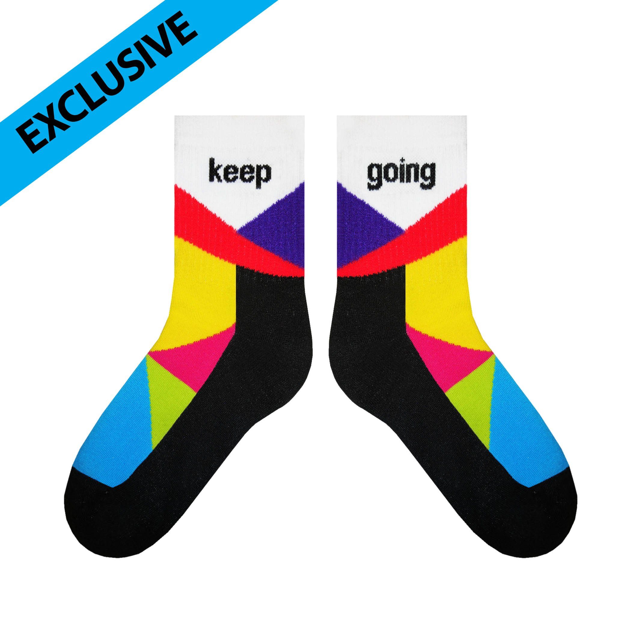 Keep Going Socks Long Socks Sikasok 