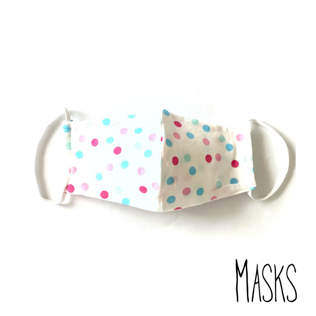 Masks The White Dotted Mask For Kids | Loolia Closet